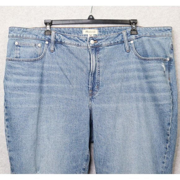 Madewell Mid-Rise Perfect Vintage Jean Womens 26W Distressed New Medium Wash - Picture 2 of 16